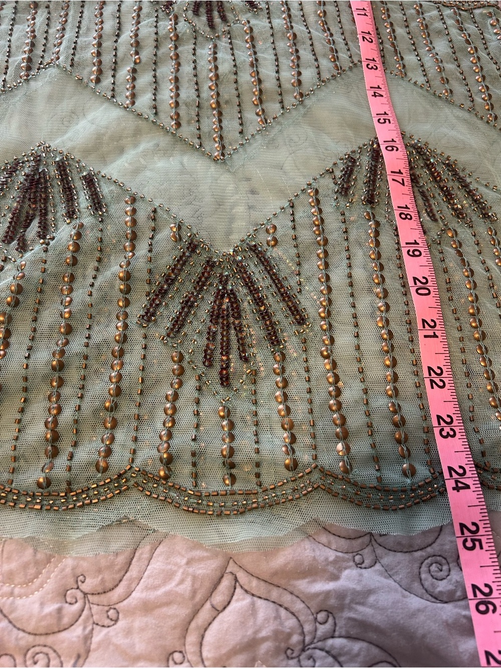 BKE Mint Green Beaded Sleeveless Camisole - Picture 8 of 8